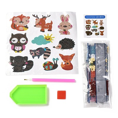DIY Owl Diamond Painting Stickers Kits For Kids DIY-O016-19-1