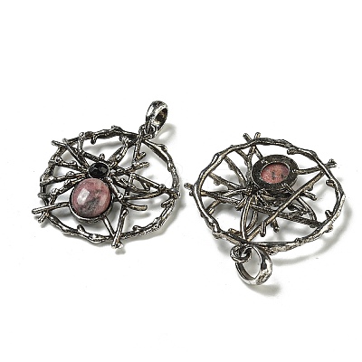 Natural Rhodonite Pendants G-P547-05AS-08-1