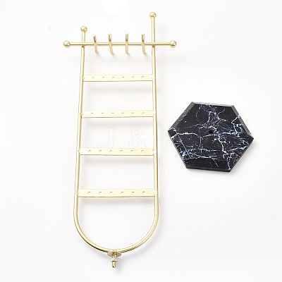 24-Hole Iron Jewelry Display Stands X1-ODIS-F001-06G-1