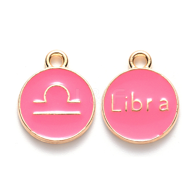 Alloy Enamel Pendants X-ENAM-S124-01A-03K-1