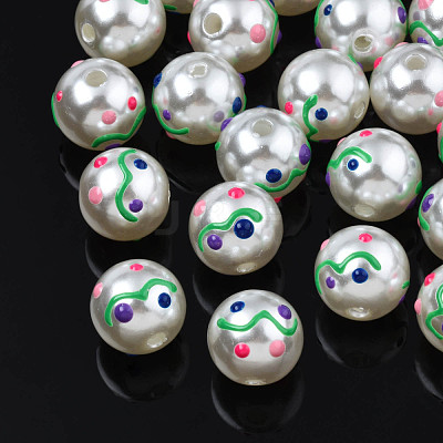 ABS Plastic Imitation Pearl Beads KY-N015-95-1