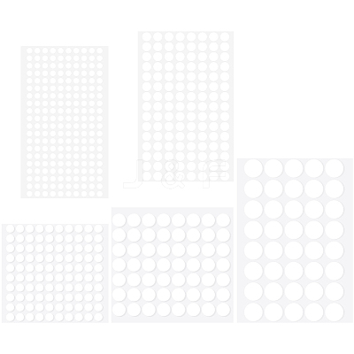 10 Sheets 5 Styles Double Sided Adhesive EVA Foam Sheets AJEW-SP0002-63B-1