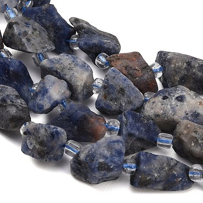Raw Rough Natural Sodalite Beads Strands GG-CBA0B77-A01-01-1