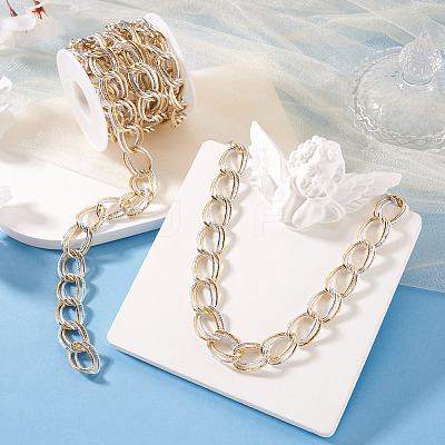 2M Aluminium Double Curb Chains CHA-TA0001-40-1