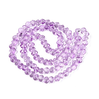 Baking Paint Transparent Glass Beads Strands LS-GLAA-Q109-01A-03-1