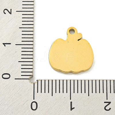Halloween Theme Ion Plating(IP) 304 Stainless Steel Enamel Charms STAS-M011-03F-1