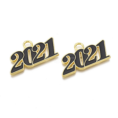Alloy Enamel Pendants PALLOY-T078-03-1