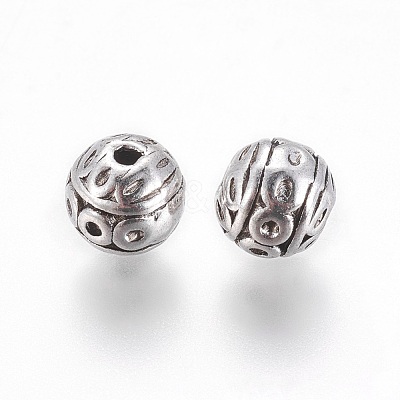 Tibetan Style Zinc Alloy Beads PALLOY-L230-01AS-RS-1