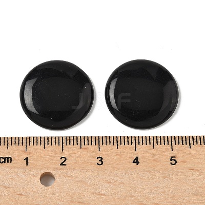 Natural Obsidian Cabochons G-C189-05A-1