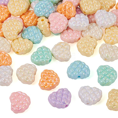 50Pcs Opaque Acrylic Beads OACR-TA0004-65-1