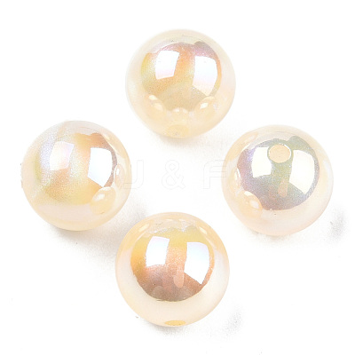 ABS Plastic Imitation Pearl Beads PACR-N013-01A-04-1