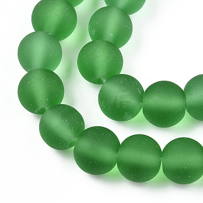 Transparent Glass Beads Strands GLAA-T032-T8mm-MD07-1