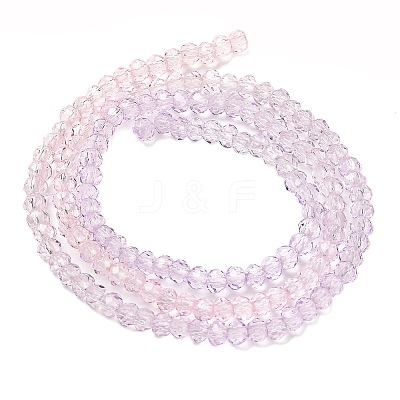 Transparent Painted Glass Beads Strands DGLA-A034-T1mm-A05-1