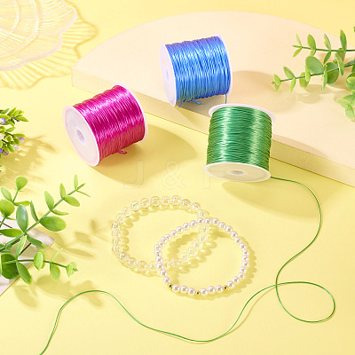 10 Rolls 10 Colors Flat Elastic Crystal Thread EW-TA0001-07-1