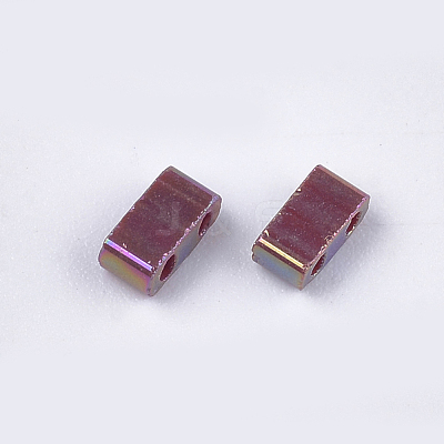2-Hole Opaque Glass Seed Beads SEED-S023-28B-04-1