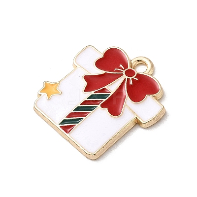Christmas Alloy Enamel Pendants FIND-H055-17F-G-1