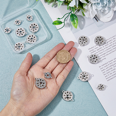18Pcs 3 Style Alloy Snap Button FIND-FH0006-36-1