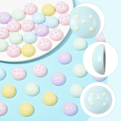 40Pcs Plastic Cabochons FIND-FS0004-35B-1