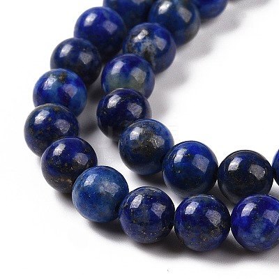 Natural Lapis Lazuli Bead Strands G-G953-03-6mm-1