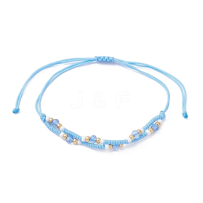 3Pcs Seed Glass Beaded Adjustable Bracelets BJEW-MZ00233-1