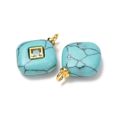 Dyed Synthetic Turquoise Pendants GG-CBAA798-03G-02-1