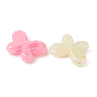 UV Plating Opaque Acrylic Beads OACR-G058-13D-1