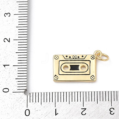 Brass Enamel Pendants X-KK-U062-36G-1