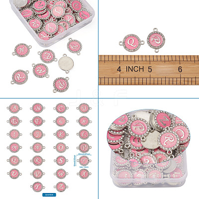 Alloy Enamel Links Connectors ENAM-TA0002-15A-1