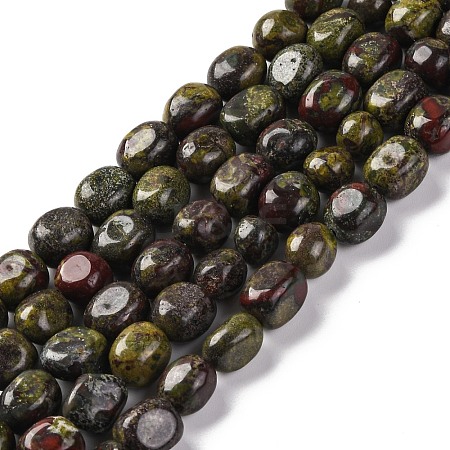 Natural Dragon Blood Beads Strands G-G146-A28-01A-1