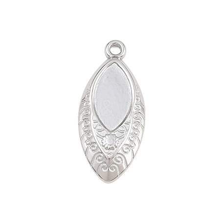 304 Stainless Steel Pendant Cabochon Setting SA-CBA038A-04P-1