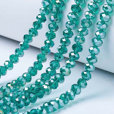 Electroplate Glass Beads Strands LS-EGLA-A034-T8mm-B04-1