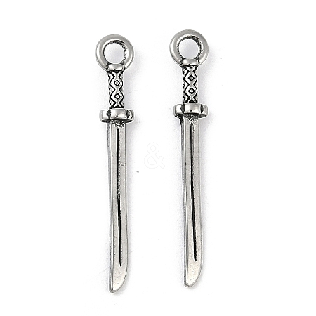 316 Surgical Stainless Steel Pendants STAS-G349-07AS-1