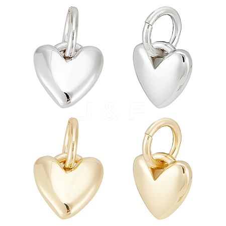 16Pcs 2 Colors Brass Pendants KK-ME0002-17-1