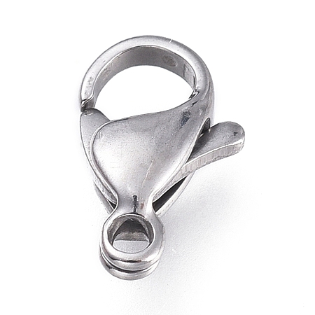 Tarnish Resistant 316 Surgical Stainless Steel Lobster Claw Clasps X-STAS-M281-01P-C-1