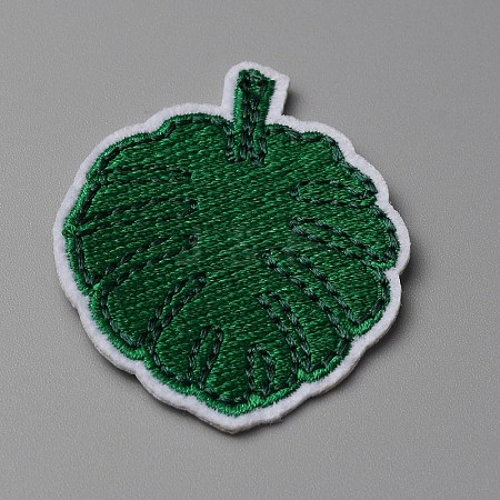 Summer Theme Polyester Computerized Embroidery Cloth Iron on/Sew on Patches PATC-WH0010-07G-1