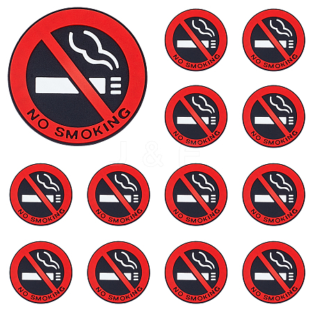 Waterproof PVC No Smoking Sign Stickers DIY-WH0325-92-1