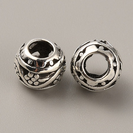 Tibetan Style Alloy European Beads FIND-TAC0002-065A-02-1