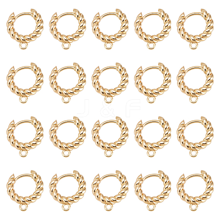 20Pcs Brass Hoop Earring Findings KK-UN0005-70-1