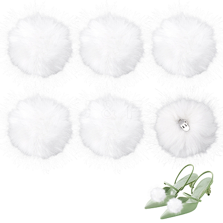 Fibre Pompom Ball FIND-WH0139-942A-1