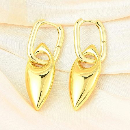 Horse Eye Brass Hoop Earrings for Women EJEW-U057-06D-01G-1
