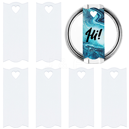 8Pcs Acrylic Heat Transfer Big Pendants FIND-SP0003-09A-1
