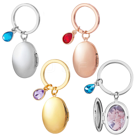 3Pcs Stainless Steel Locket Pendants KEYC-NB00032-1