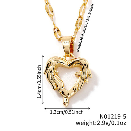 Elegant Fashion Angel Wing Heart Pendant Necklaces SW9517-1-1