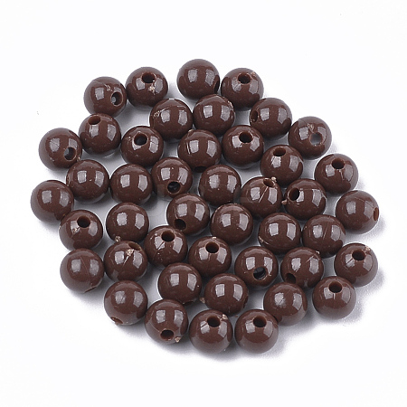 Opaque Plastic Beads KY-T005-6mm-612-1