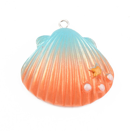 Opaque Resin Pendants LS-X-RESI-S356-059B-03-1