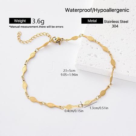 Vintage 304 Stainless Steel Link Chain Bracelets for Women SR6188-6-1