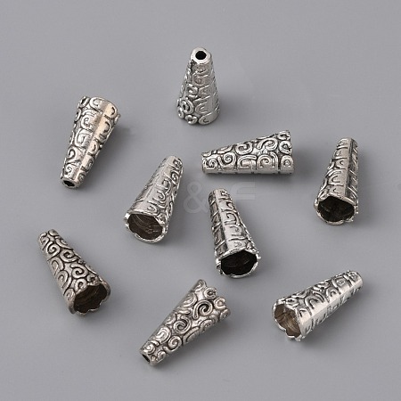 Apetalous Alloy Bead Cone FIND-WH0042-28AS-1