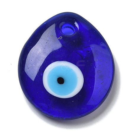 Handmade Evil Eye Lampwork Pendants LAMP-F035-10A-1