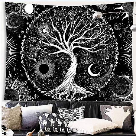Polyester Wall Hanging Tapestry TREE-PW0001-35A-11-1