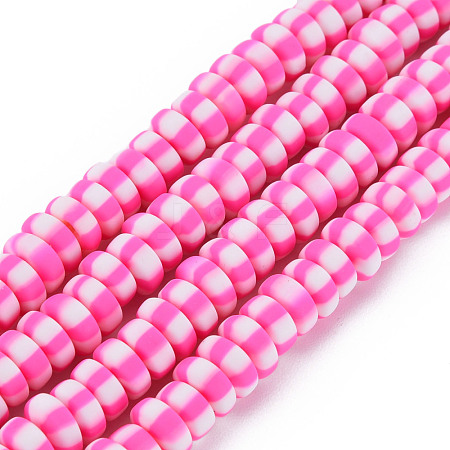 Handmade Polymer Clay Beads Strands CLAY-N008-042E-1